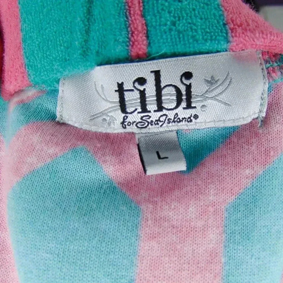 Tibi Pink and Green Geometric Mini Skirt vintage retro - Picture 5 of 6